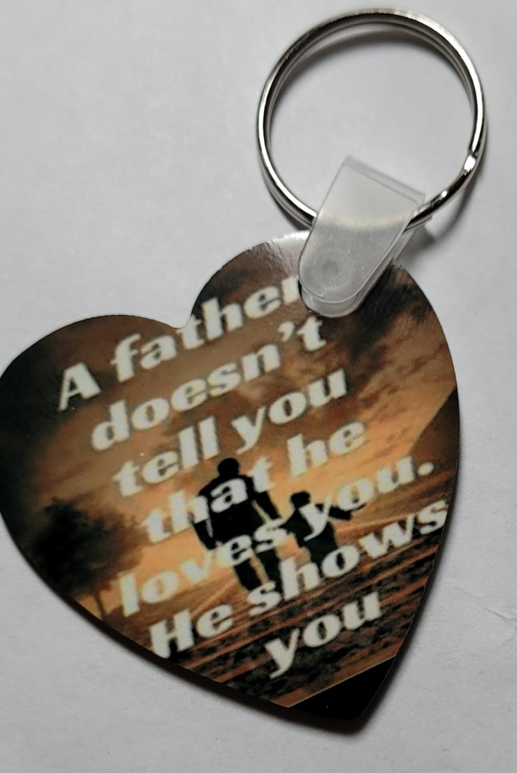 A fathers love keychain
